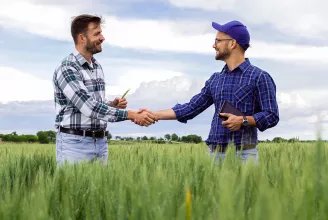 Handshake Two Men Farmland